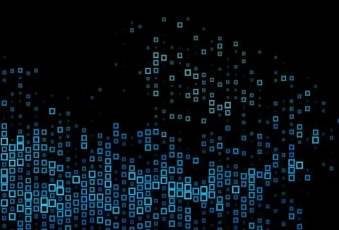 Dark BLUE vector pattern in square style. Stock Illustration