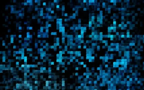 Dark BLUE vector pattern in square style. Illustrazione stock