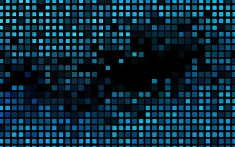 Dark BLUE vector pattern in square style. Illustrazione stock