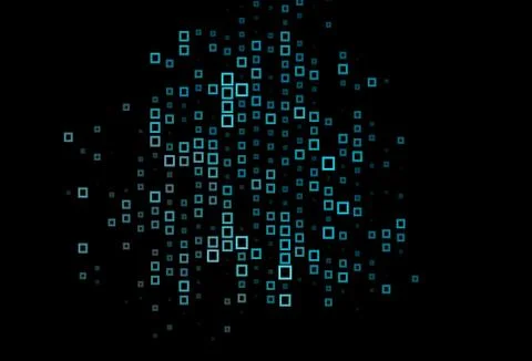 Dark BLUE vector pattern in square style. Stock Illustration