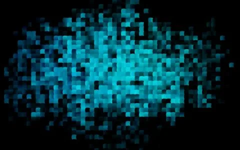 Dark BLUE vector pattern in square style. Stock Illustration
