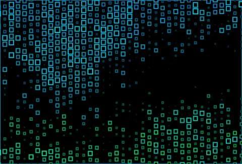 Dark BLUE vector pattern in square style. Illustrazione stock