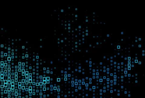 Dark BLUE vector pattern in square style. Illustrazione stock