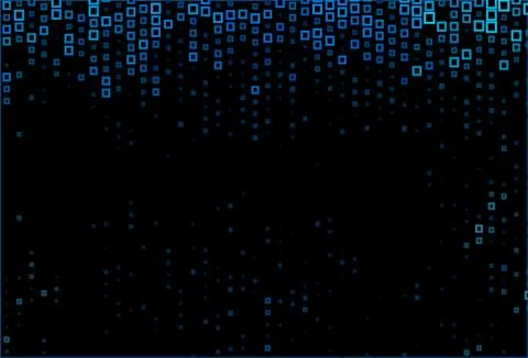 Dark BLUE vector pattern in square style. 库存插图