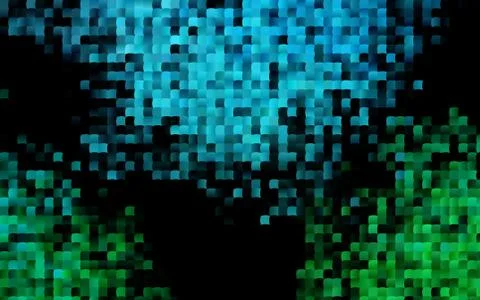 Dark BLUE vector pattern in square style. Stock Illustration