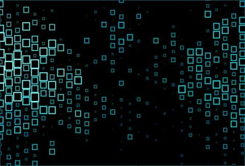 Dark BLUE vector pattern in square style. Illustrazione stock