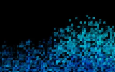 Dark BLUE vector pattern in square style. 스톡 일러스트