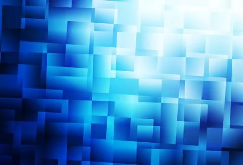 Dark BLUE vector pattern in square style. 库存插图