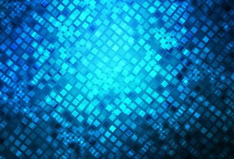 Dark BLUE vector pattern in square style. Stock Illustration