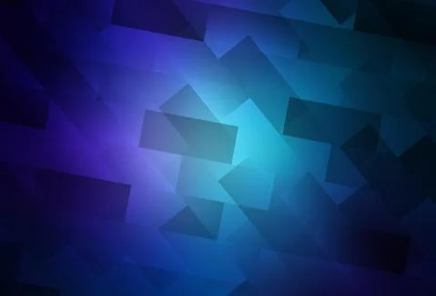 Dark BLUE vector pattern in square style. Illustrazione stock