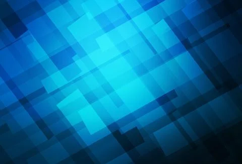 Dark BLUE vector pattern in square style. Illustrazione stock