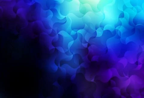 Dark BLUE vector pattern with wry lines. Stock Illustration