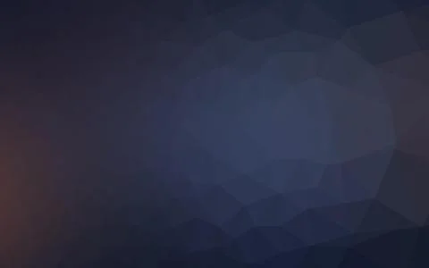 Dark BLUE vector polygon abstract backdrop. Illustration