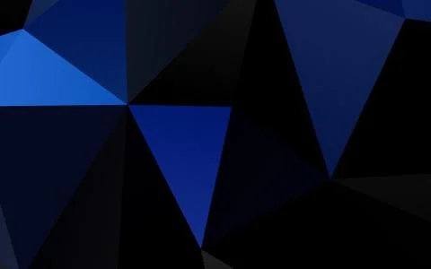 Dark BLUE vector polygon abstract backdrop. イラスト素材