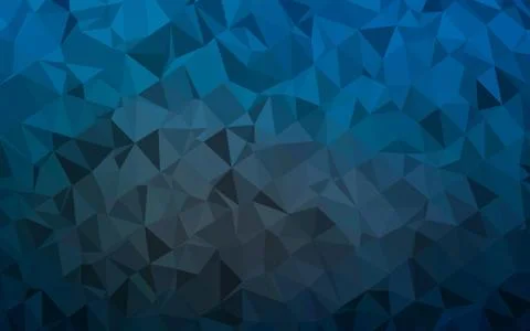 Dark BLUE vector polygon abstract backdrop. Stock-Illustration