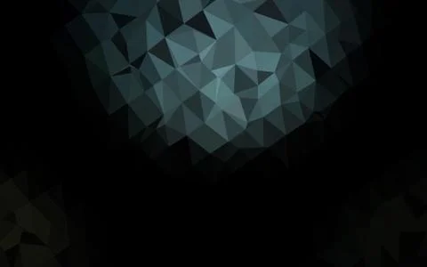Dark BLUE vector polygonal pattern. 스톡 일러스트