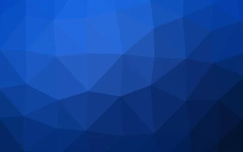 Dark BLUE vector polygonal pattern. Illustrazione stock