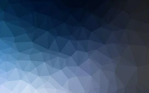 Dark BLUE vector polygonal pattern. Illustrazione stock