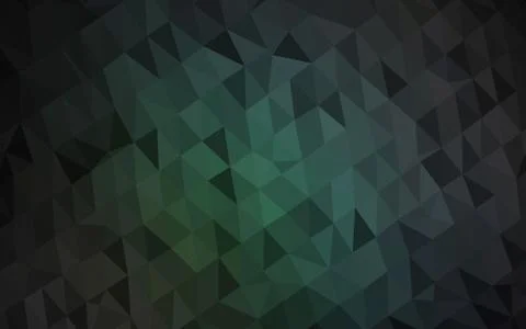 Dark BLUE vector shining triangular pattern. Stock Illustration