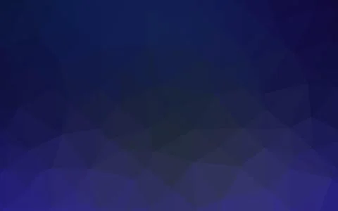 Dark BLUE vector shining triangular background. 스톡 일러스트