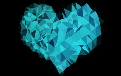 Dark BLUE vector shining triangular pattern. 库存插图