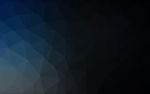 Dark BLUE vector shining triangular pattern. イラスト素材