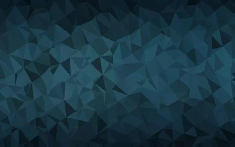 Dark BLUE vector shining triangular template. Stock Illustration