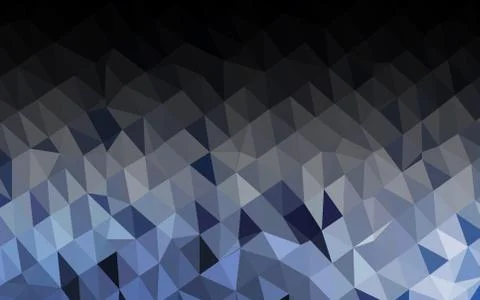 Dark BLUE vector shining triangular pattern. イラスト素材