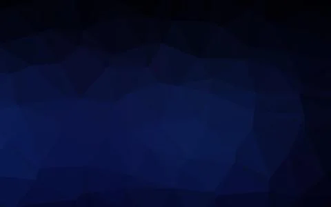 Dark BLUE vector shining triangular pattern. Illustrazione stock