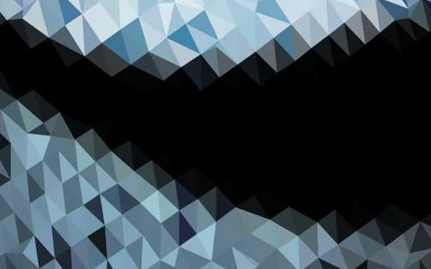 Dark BLUE vector shining triangular template. Illustrazione stock