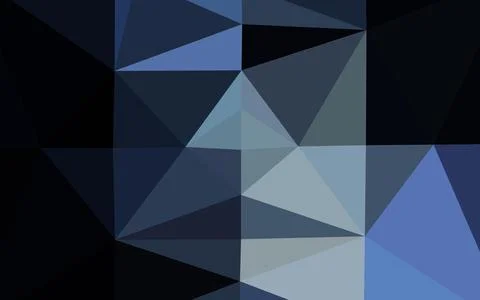 Dark BLUE vector shining triangular pattern. イラスト素材