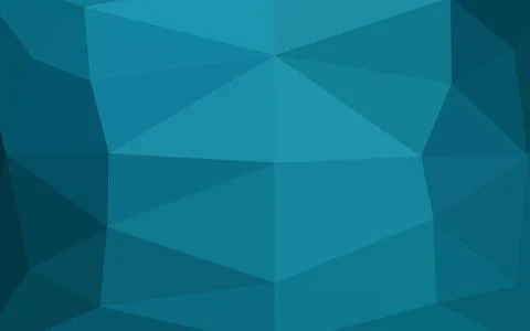 Dark BLUE vector shining triangular pattern. Illustrazione stock