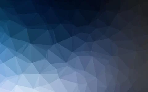 Dark BLUE vector shining triangular background. 스톡 일러스트