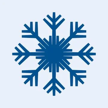 Dark blue vector snowflake Stock Illustration