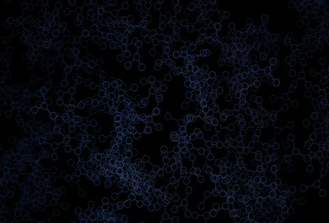 Dark BLUE vector template with artificial intelligence structure. イラスト素材