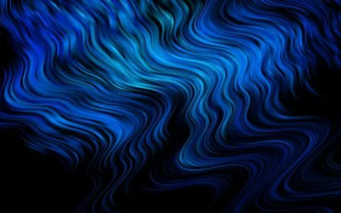 Dark BLUE vector template with bubble shapes. Stock Illustration