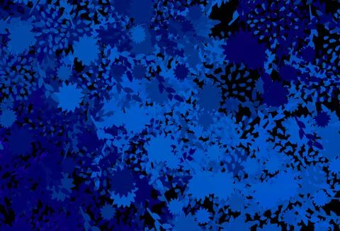 Dark BLUE vector template with chaotic shapes. Stock Illustration
