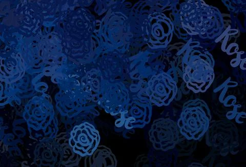 Dark BLUE vector template with chaotic shapes. Stock-Illustration