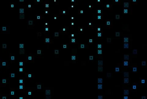 Dark BLUE vector template with circles, rectangles. Stock Illustration