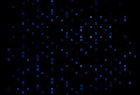 Dark BLUE vector template with circles, rectangles. Stock Illustration