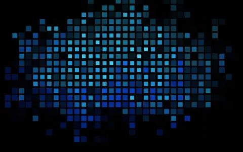 Dark BLUE vector template with crystals, rectangles. Illustrazione stock