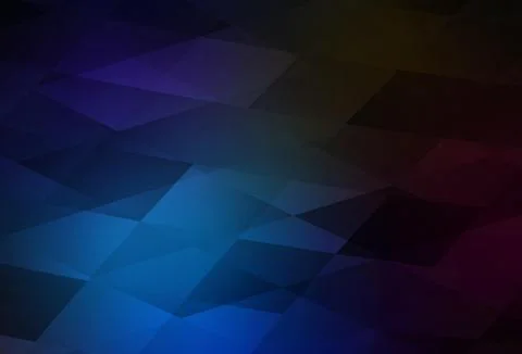 Dark BLUE vector template with rhombus. Stock Illustration