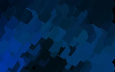 Dark BLUE vector template with rhombus. Stock Illustration