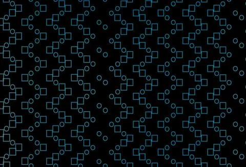 Dark BLUE vector template with square style. Stock Illustration