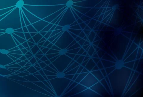 Dark BLUE vector texture with artificial intelligence concept. Stock Illustration