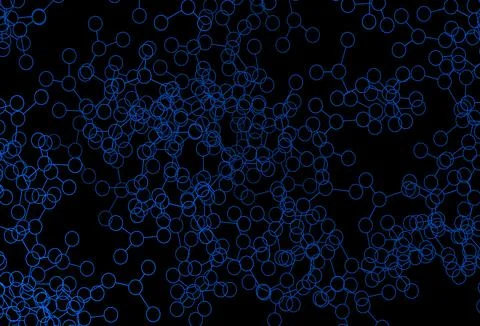 Dark BLUE vector texture with artificial intelligence concept. Stock Illustration