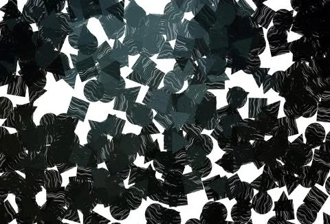 Dark  blue vector texture in poly style with circles, cubes. Stock Illustration