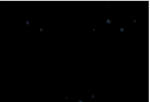 Dark BLUE vector texture with random forms. 스톡 일러스트