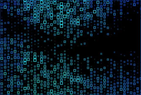 Dark BLUE vector texture in rectangular style. 스톡 일러스트