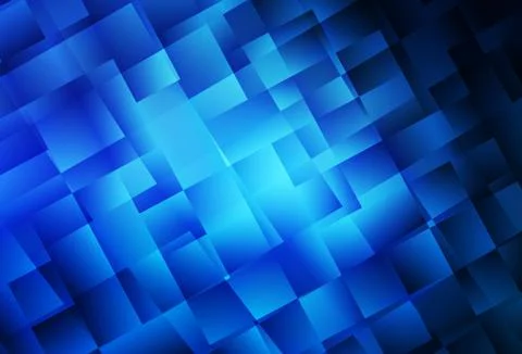Dark BLUE vector texture in rectangular style. Stock Illustration